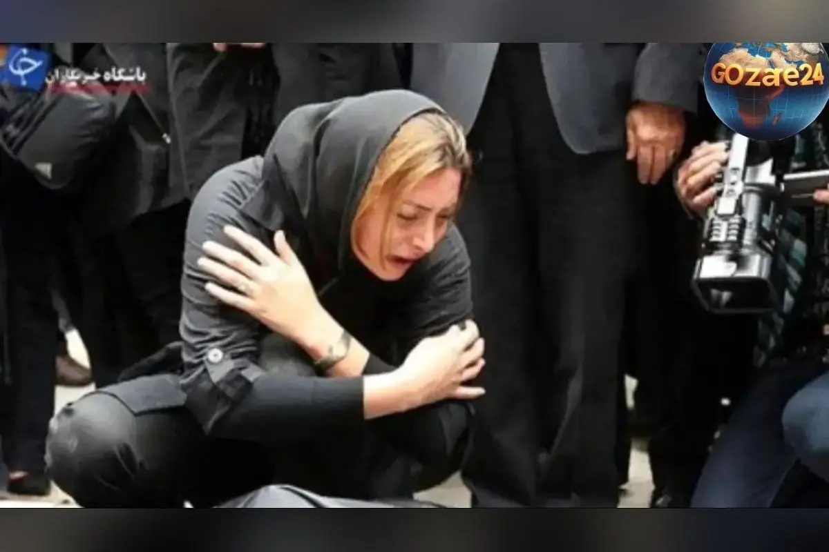 مراسم عزای دلخراش شوهر جوان فریبا نادری و لحظه‌های غم‌انگیز تدفین مسعود رسام