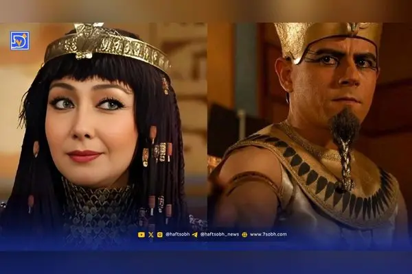 تصویر نادر از بازیگران زلیخا و آخناتون در سریال یوسف پیامبر در سال ۱۴۰۱؛ سفر در زمان و دیدار دوباره دو شخصیت تاریخی