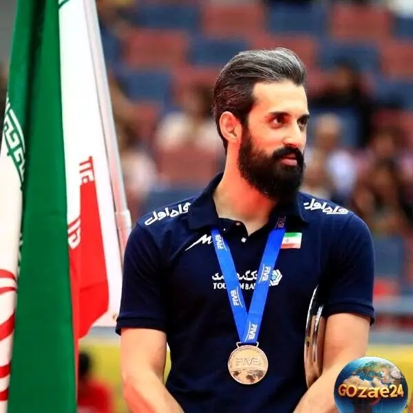 گردنبند طلای سعید معروف، ستاره والیبال ایران با طراحی خاص و نمادین