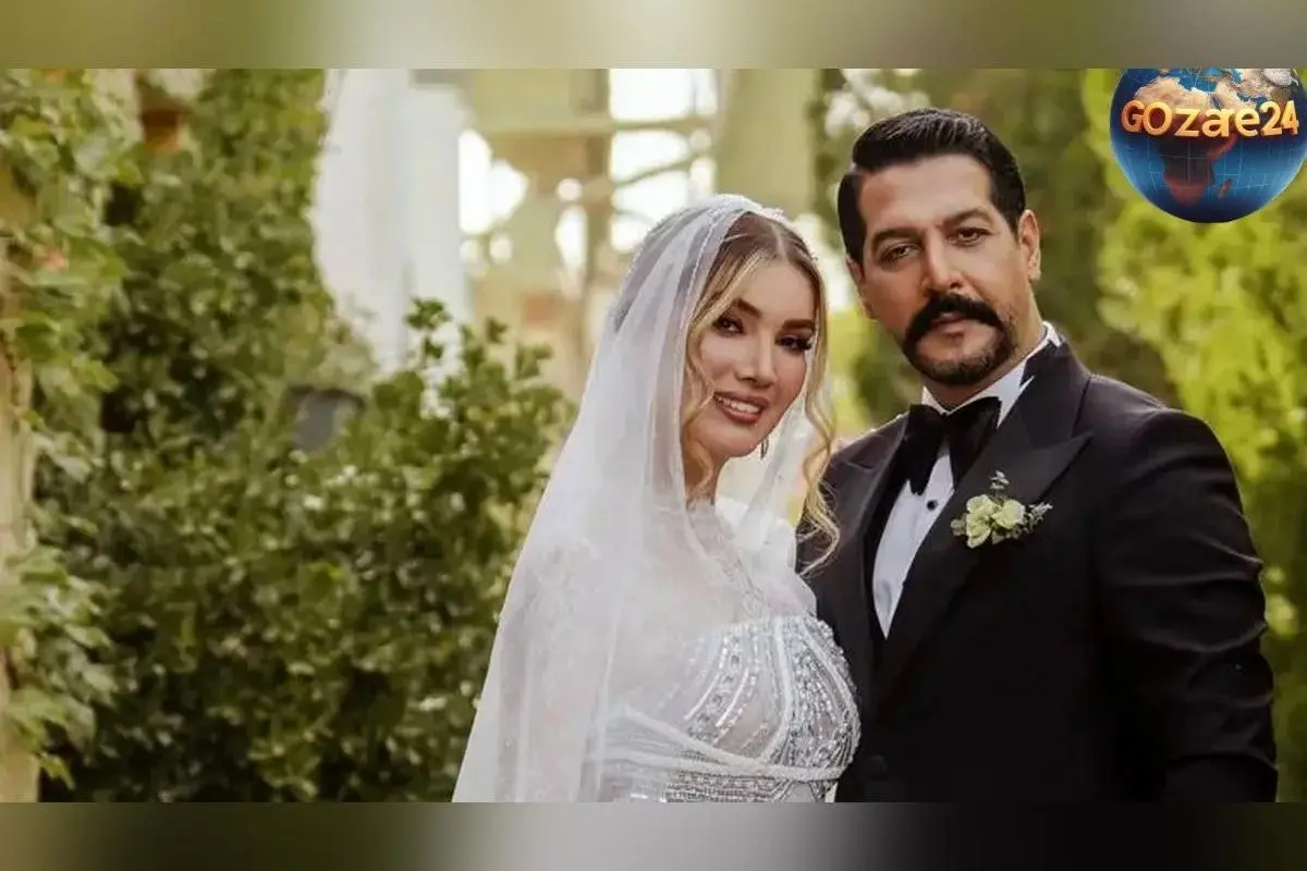 عکس و استایل یلدایی متین ستوده و کامران تفتی در مراسم عقد؛ کت سبز داماد و لباس قرمز عروس در جشن ازدواج ۱۴۰۴