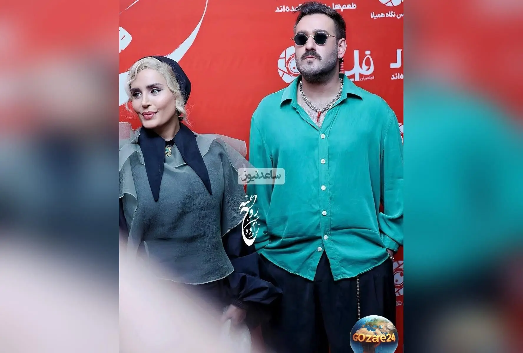 درخشش الناز شاکردوست با استایل دراماتیک و اوت‌فیت الگانت در اکران «کج پیله»