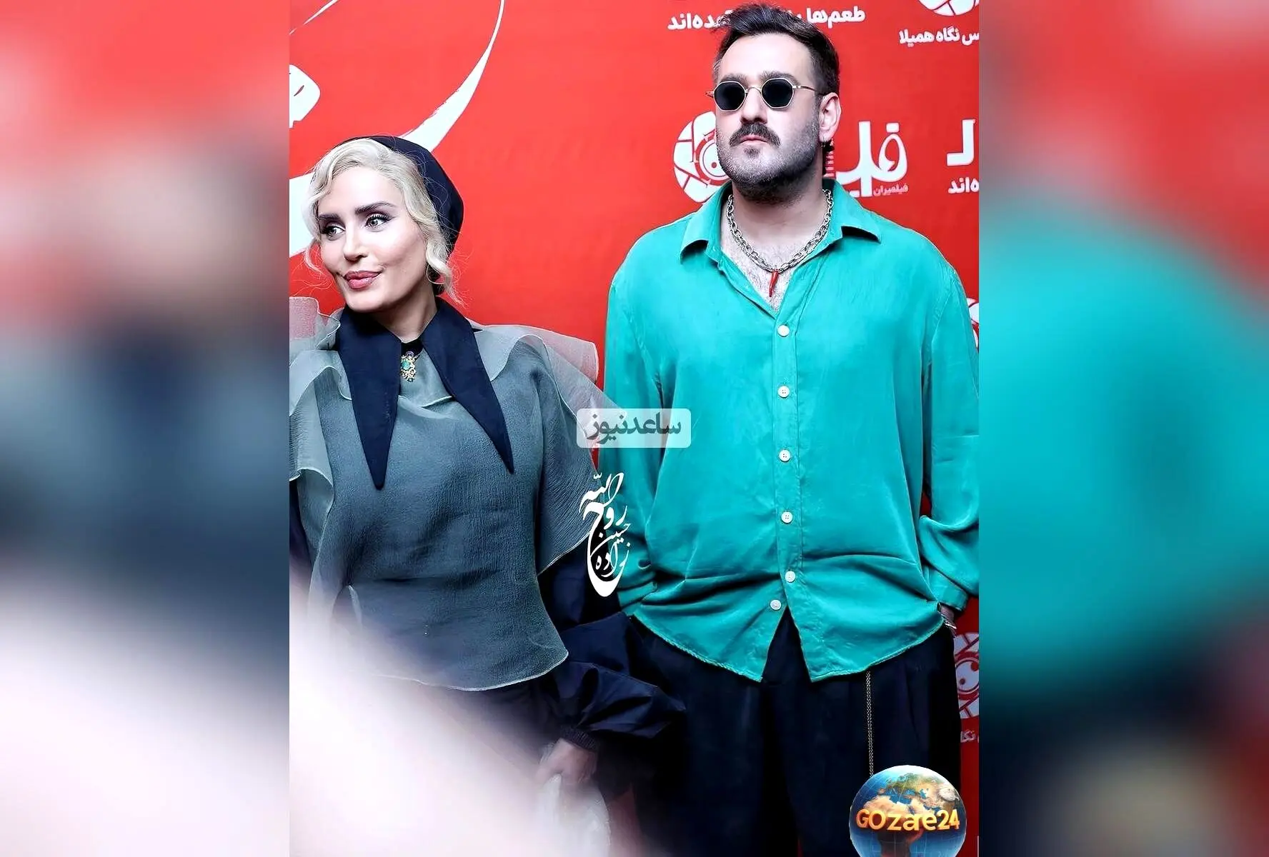 درخشش الناز شاکردوست با استایل دراماتیک و اوت‌فیت الگانت در اکران «کج پیله»