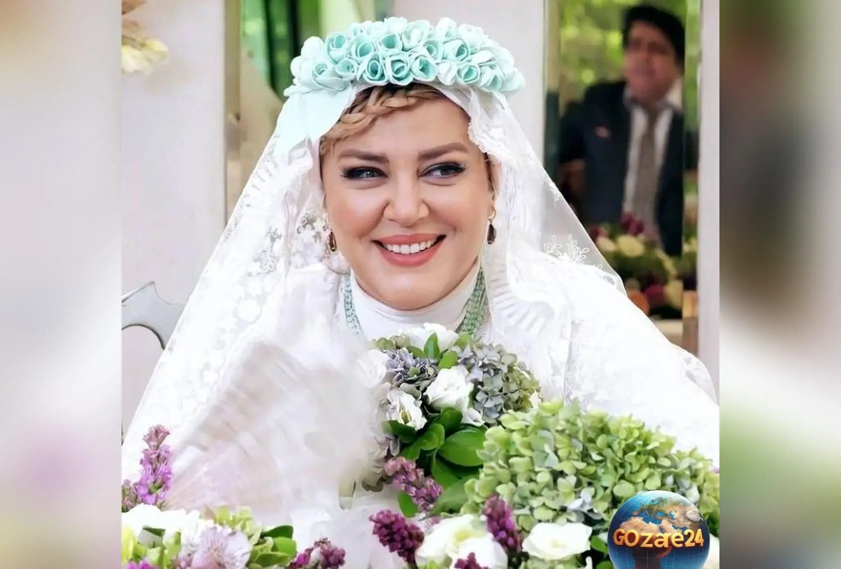 لباس عروس دنباله‌دار به سبک قاجاری بهاره رهنما در مراسم نامزدی + مقایسه با شلیته و تنبان