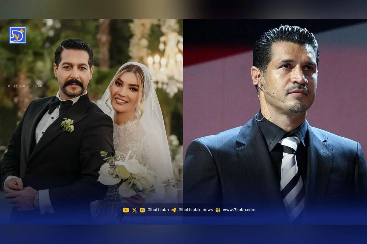 علی دایی در عروسی متین ستوده و کامران تفتی با استایل کلاسیک و پاپیون، توجه همگان را جلب کرد