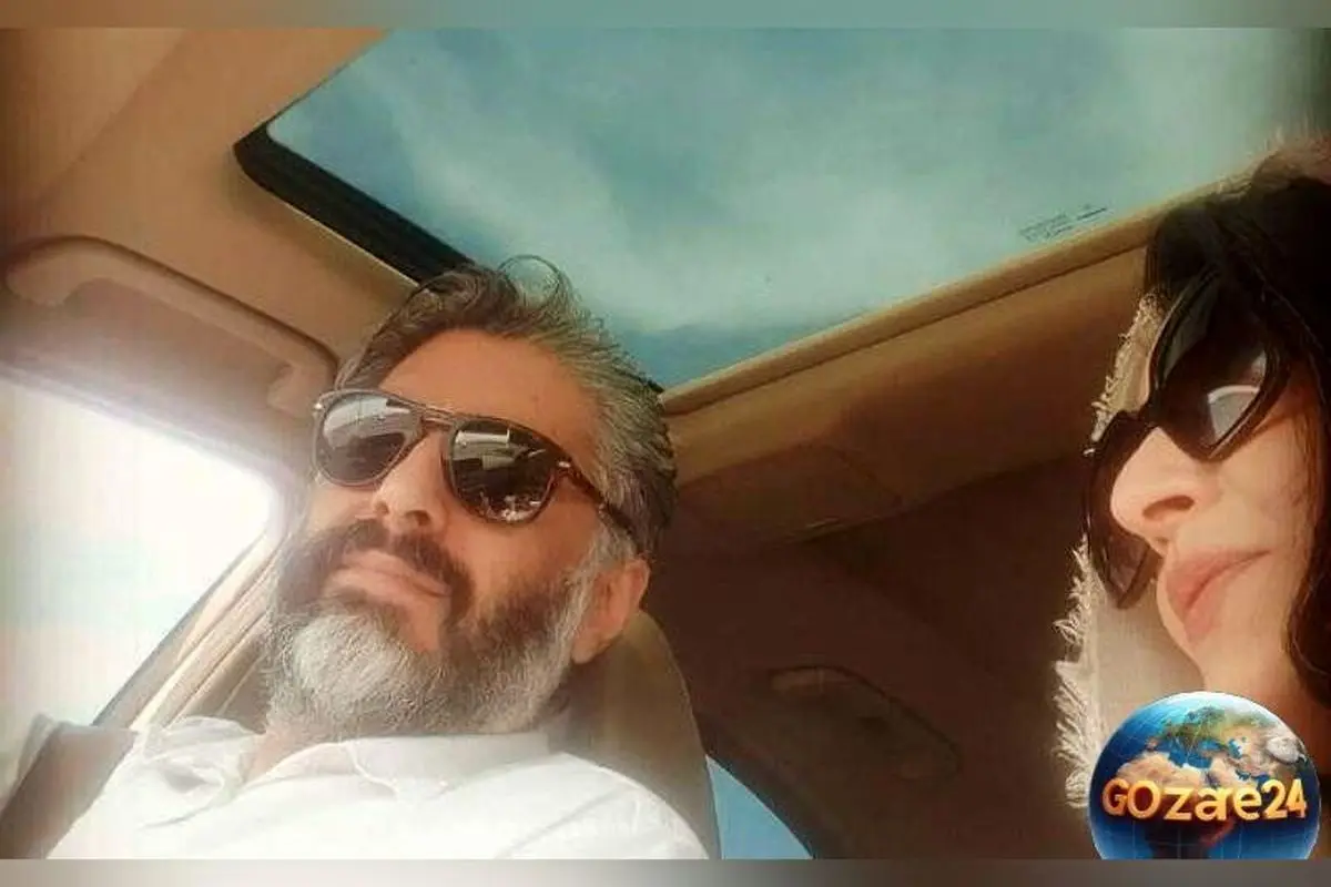 تصویری از شام عاشقانه ساره بیات و همسرش در رستوران لوکس اروپایی با چیدمان شاعرانه و شمعدانی طلایی