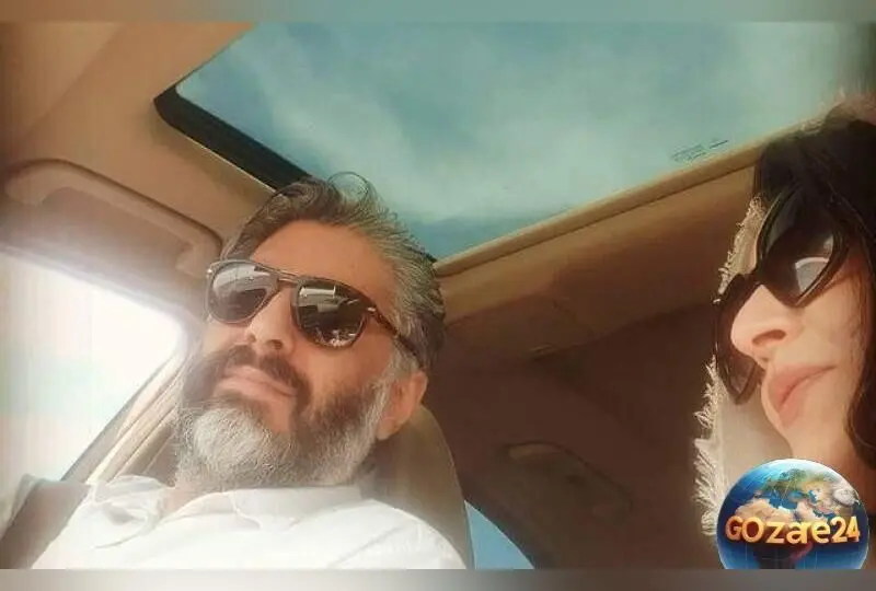 تصویری از شام عاشقانه ساره بیات و همسرش در رستوران لوکس اروپایی با چیدمان شاعرانه و شمعدانی طلایی