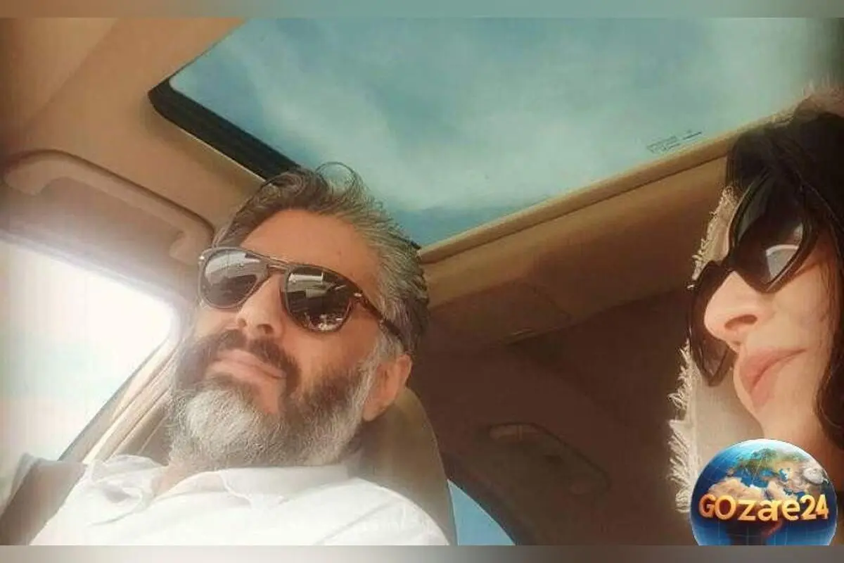 تصویری از شام عاشقانه ساره بیات و همسرش در رستوران لوکس اروپایی با چیدمان شاعرانه و شمعدانی طلایی