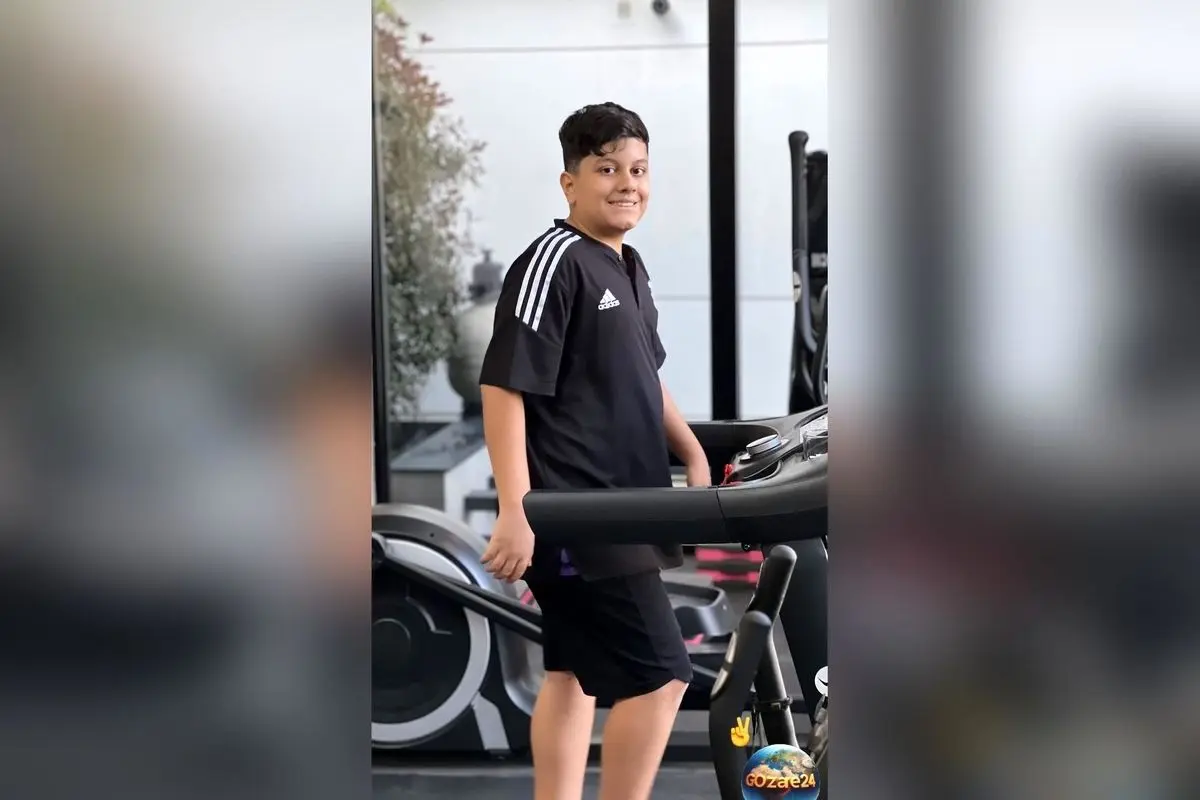 تمرینات اختصاصی پسر علیرضا بیرانوند در ویلای لوکس و مجهز خانواده + فیلم و تصاویر