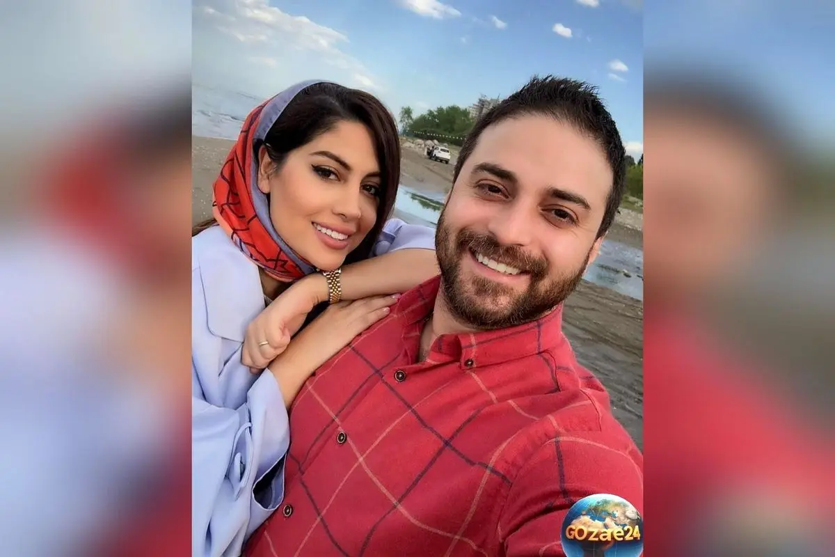 پیادهروی خانوادگی بابک جهانبخش در ساحل کیش؛ لحظههای صمیمی همسر و فرزندان در کنار خواننده محبوب