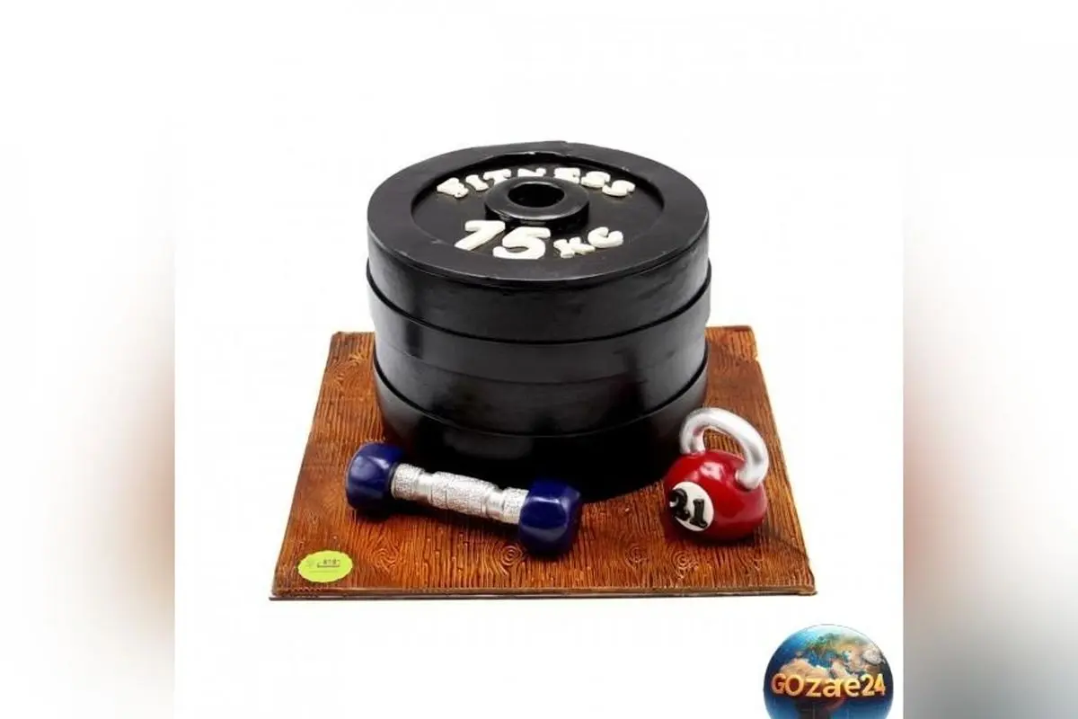 کیک تولد خلاقانه با تم بدنسازی؛ نشان دادن عشق و توجه ویژه همسر ورزشکار در ایران