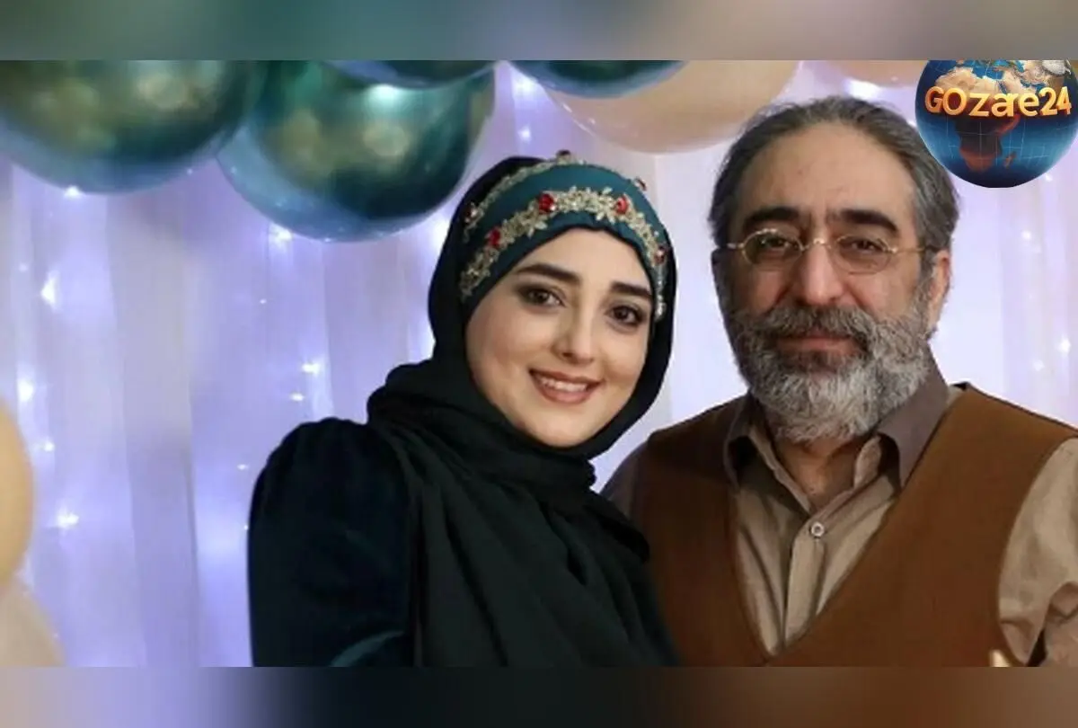 عکس لباس عروس منجق دوزی‌شده ستاره سادات قطبی با طراحی چادر ملی در مراسم عقد