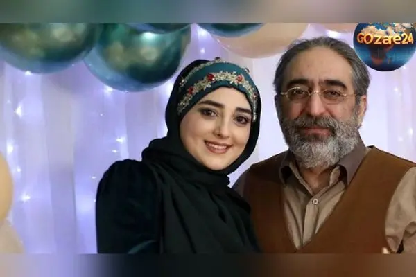 عکس لباس عروس منجق دوزی‌شده ستاره سادات قطبی با طراحی چادر ملی در مراسم عقد