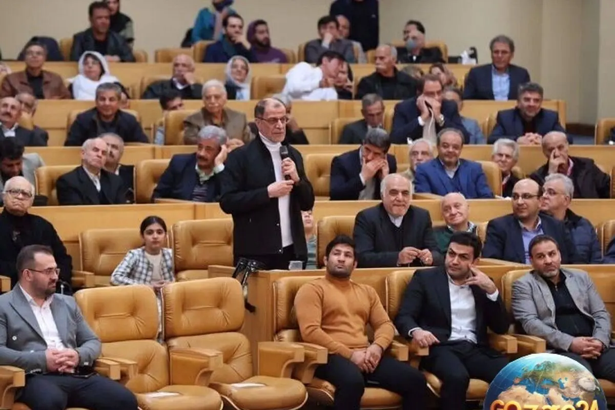 حضور بدل جهان‌پهلوان تختی در مراسم رونمایی از صدای ماندگار او در سده المپیک ایران