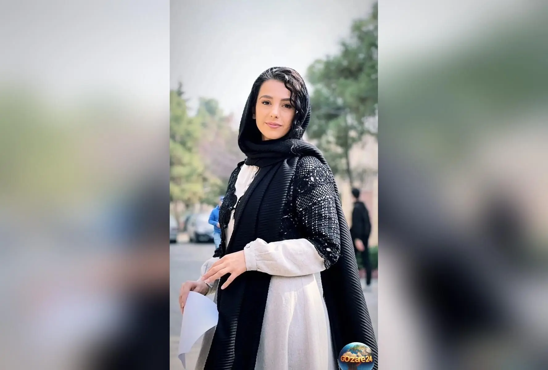 جوانه دلشاد با ژست پرعشوه و مینی اسکارف خالخالی در جدیدترین عکس اینستاگرام خود را ببینید