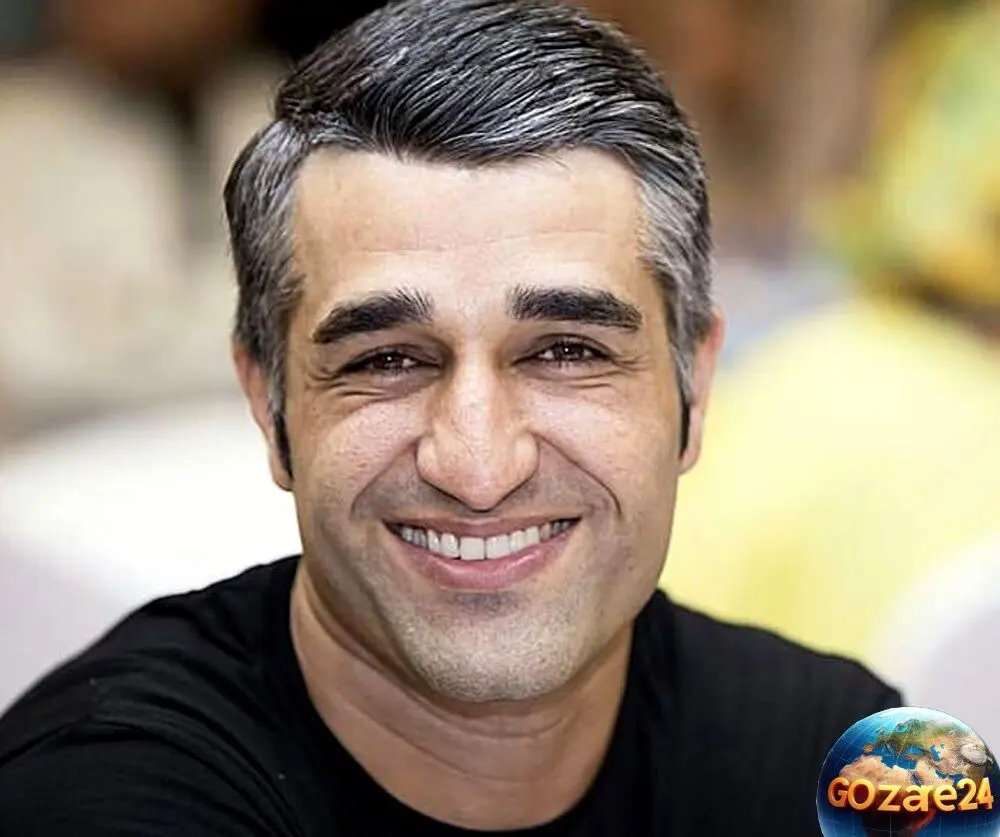 پژمان جمشیدی با استایل متفاوت و همسر چادری‌اش در کنار هم در پشت صحنه سریال زیرخاکی