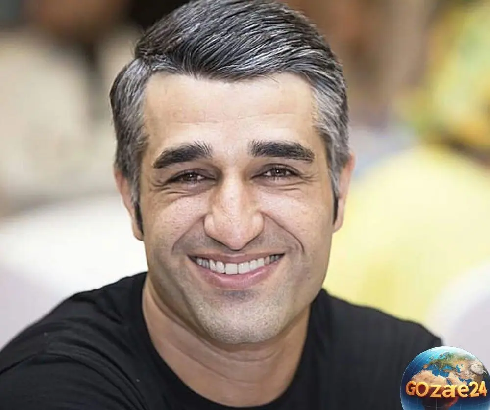 پژمان جمشیدی با استایل متفاوت و همسر چادری‌اش در کنار هم در پشت صحنه سریال زیرخاکی