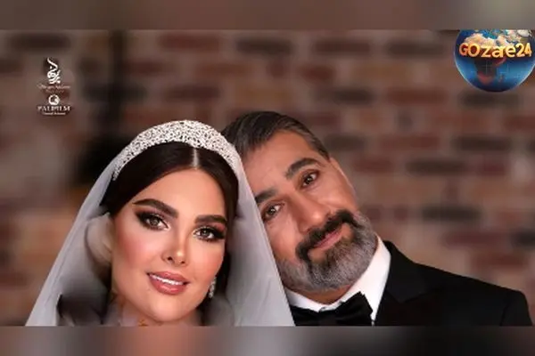 تصاویر عاشقانه و رمانتیک از عروسی محمد نادری بازیگر سریال شمعدانی و همسرش الناز در فضای مجازی