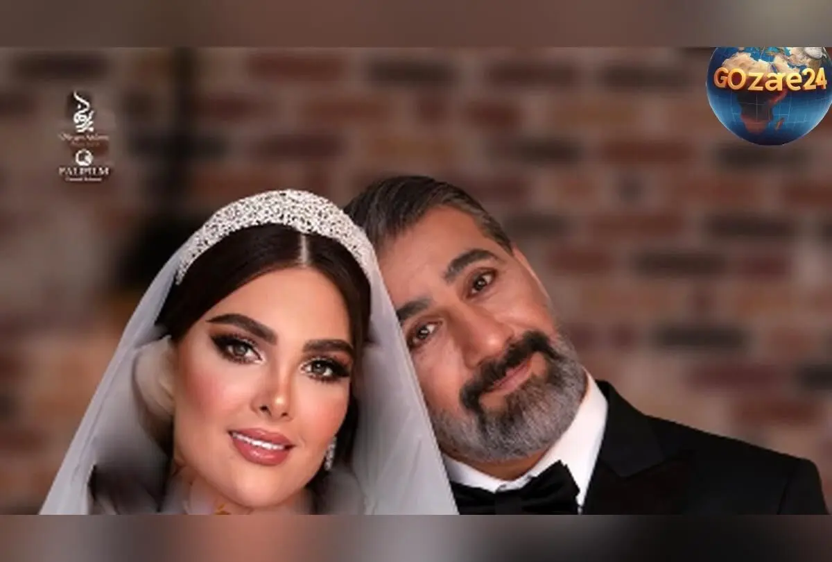 تصاویر عاشقانه و رمانتیک از عروسی محمد نادری بازیگر سریال شمعدانی و همسرش الناز در فضای مجازی