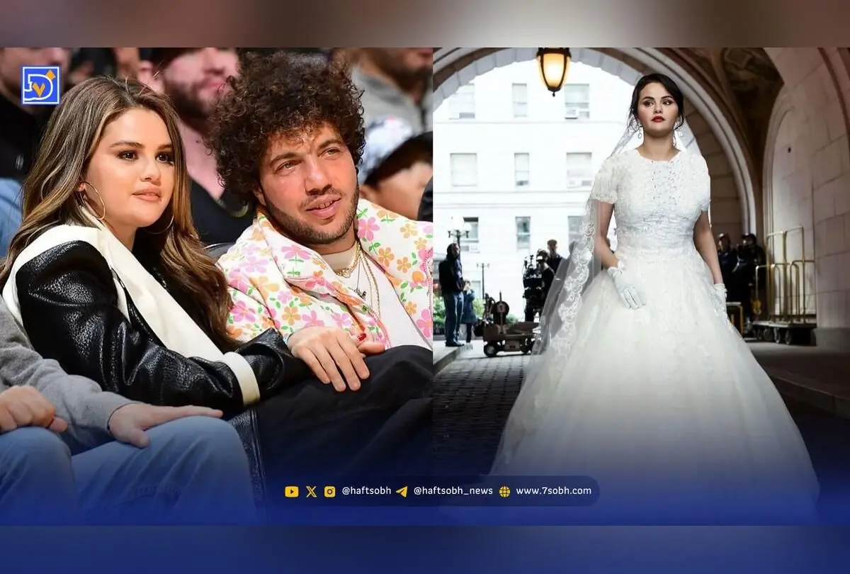 عروسی لاکچری سلنا گومز و بنی بلانکو در کالیفرنیا + عکس‌های خاص و جزئیات لباس عروس و داماد