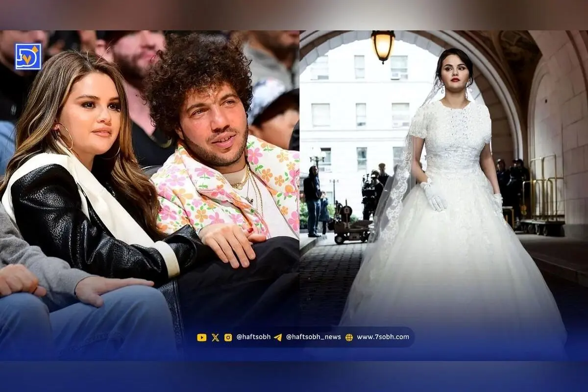 عروسی لاکچری سلنا گومز و بنی بلانکو در کالیفرنیا + عکس‌های خاص و جزئیات لباس عروس و داماد