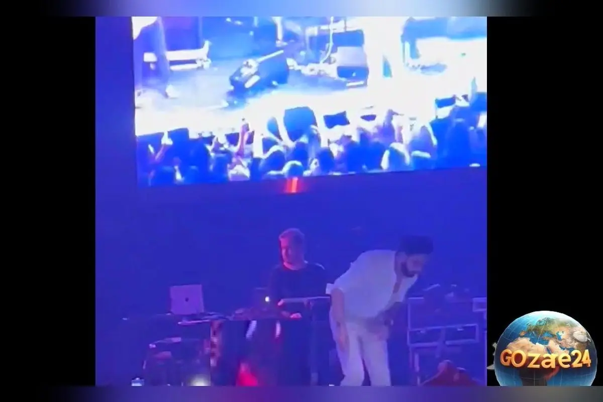 سوتی عجیب و خنده‌دار سامی بیگی در کنسرت با صدای قطع نشدنی هنگام افتادن میکروفون!