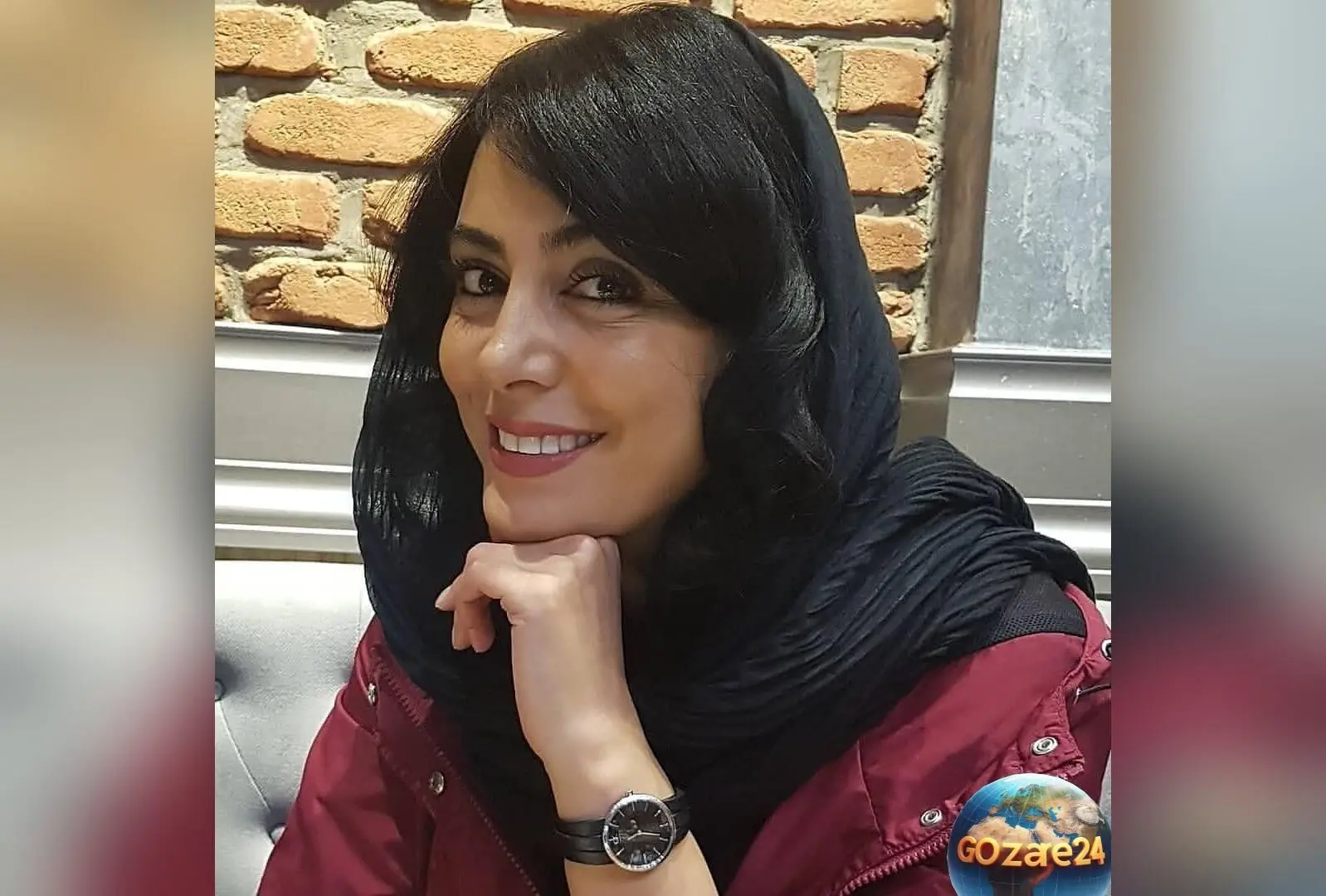 عکس یادگاری نیلوفر شهیدی در بین الحرمین از سفر معنوی پارسال به کربلا