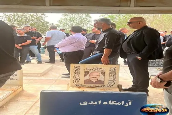 پیکر مهدی هاشمی نسب در مراسم عزای پدر؛ یاد و نام او همواره زنده خواهد ماند + عکس