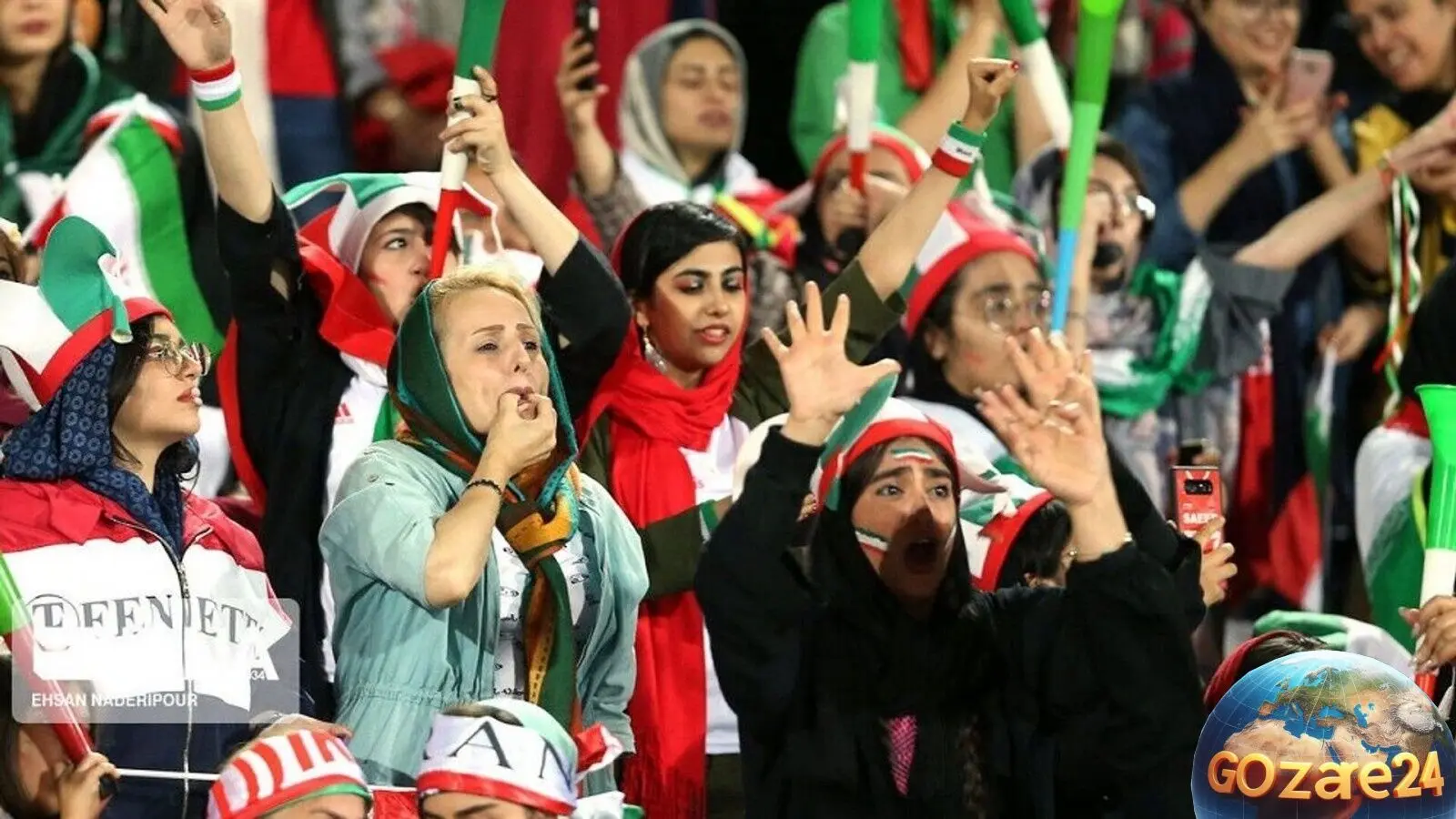 تصاویر هیجان‌انگیز از زنان ایرانی در خیابان‌های قطر برای حمایت از تیم ملی + ویدیو جنجالی