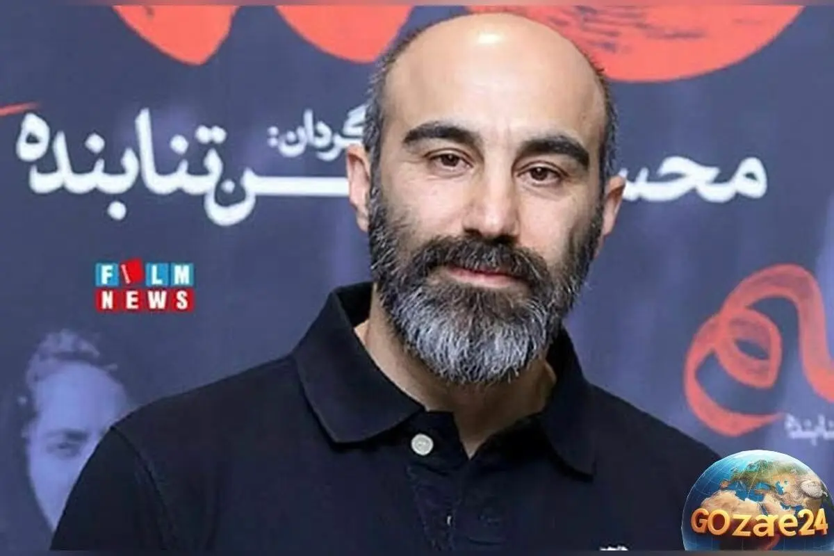 تصویر جدید محسن تنابنده در حال ضبط پایتخت با ست چتر و کلاه پاییزی، استایل شیک و رمانتیک در هوای بارانی