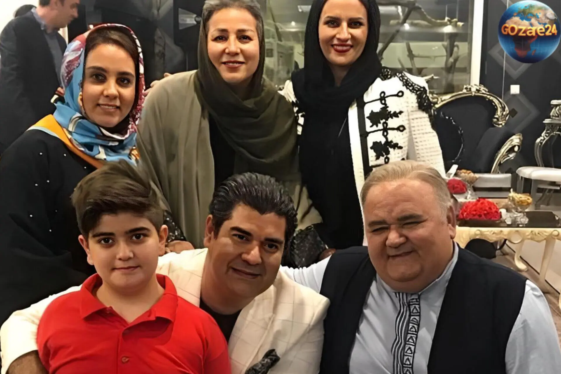 جشن تولد همسر اکبر عبدی با حضور گرم خانواده