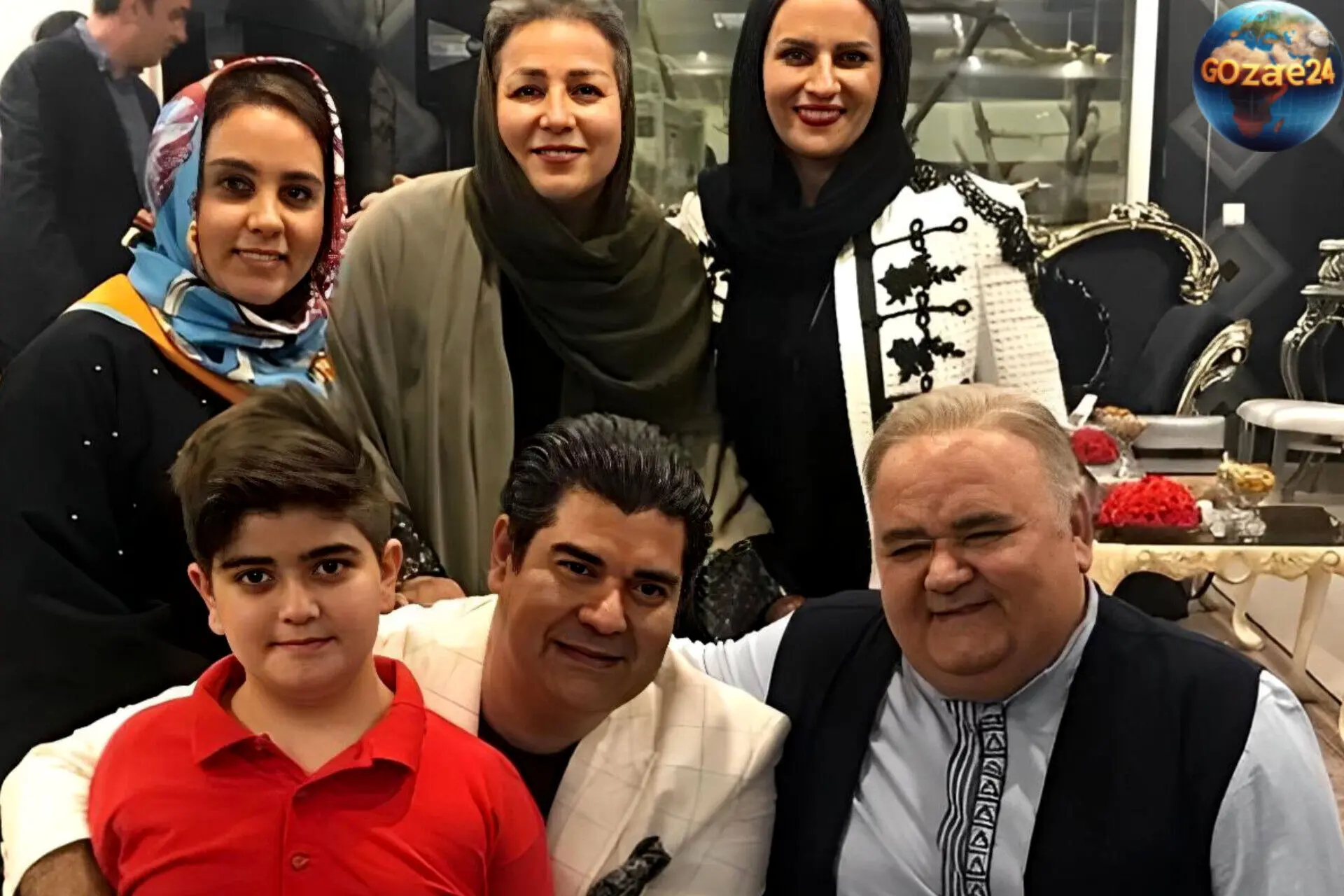 جشن تولد همسر اکبر عبدی با حضور گرم خانواده
