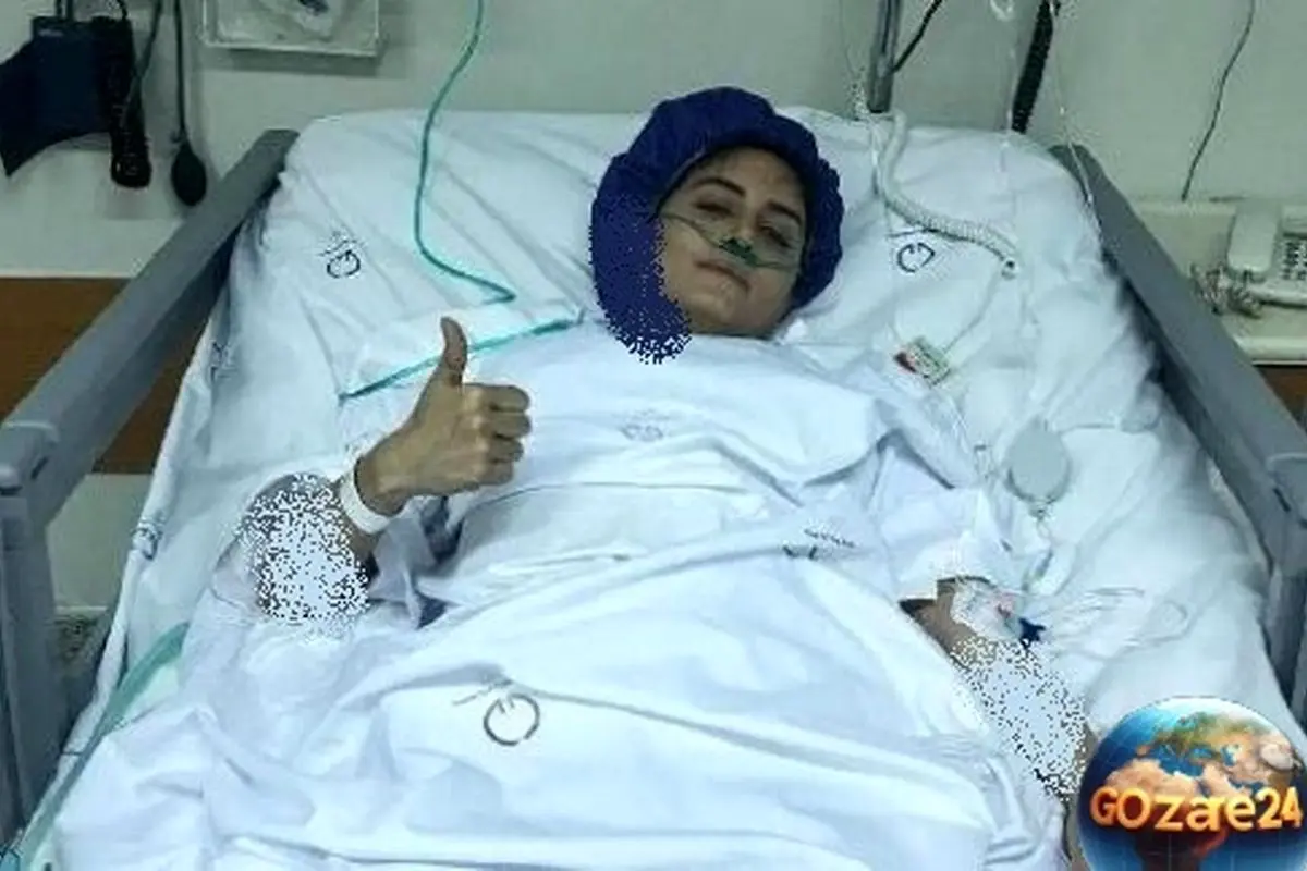 عکسی نادر از عیادت نرگس محمدی و علی اوجی از الناز شاکردوست در بیمارستان پس از حادثه در حین فیلمبرداری