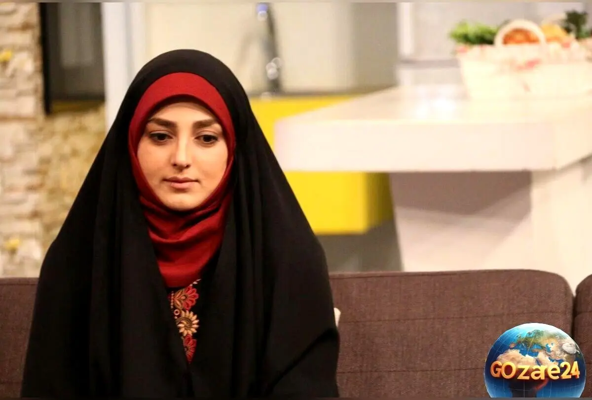مانتو عبایی گل دوزی شده ستاره سادات قطبی با رنگ مشکی و طراحی اصیل + عکس‌های جدید و جذاب