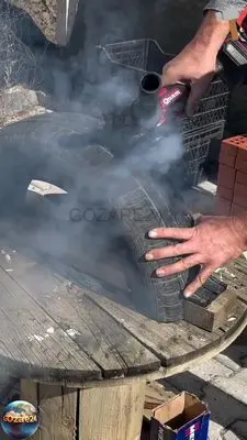 ساخت صندلی از لاستیک و تخته کهنه! یک بازیافت بی نظیر!