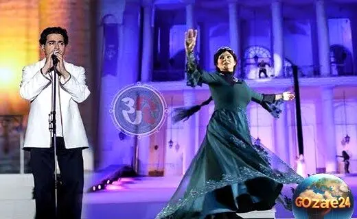 همایون شجریان، دخترش و سحر دولتشاهی در رستورانی خارج از ایران با میز غذای مفصل و رنگارنگ!