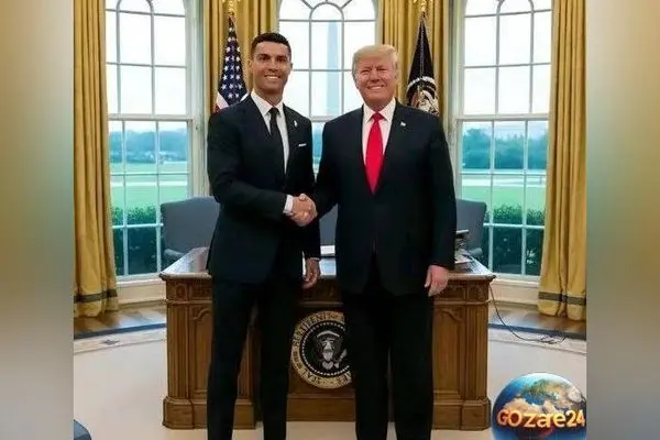هدیه ویژه ترامپ به رونالدو در کاخ سفید؛ کلید طلایی نماد احترام و دوستی + عکس