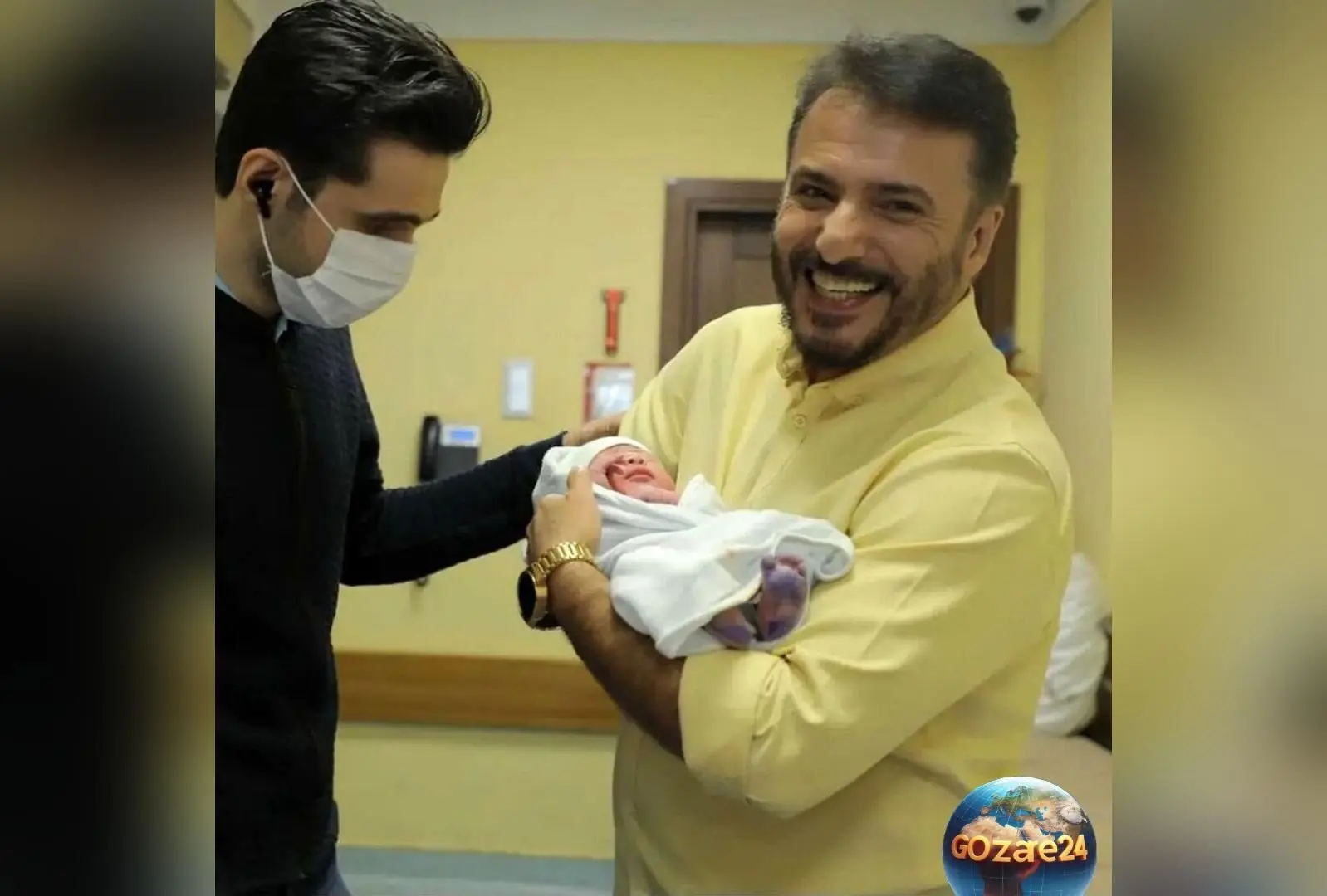 سید جواد هاشمی پدربزرگ شد؛ نوه جدید و حال و هوای خوب او در اولین روز تولد نوه‌اش!