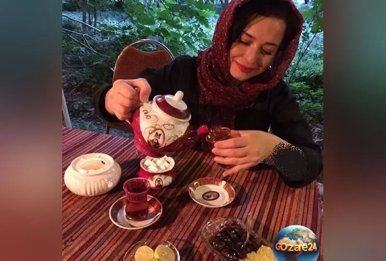 تصاویر هنرمندان ایرانی درحال نوشیدن قهوه و چای با فنجان‌های لوکس و شیک در کافه‌ها و خانه‌ها