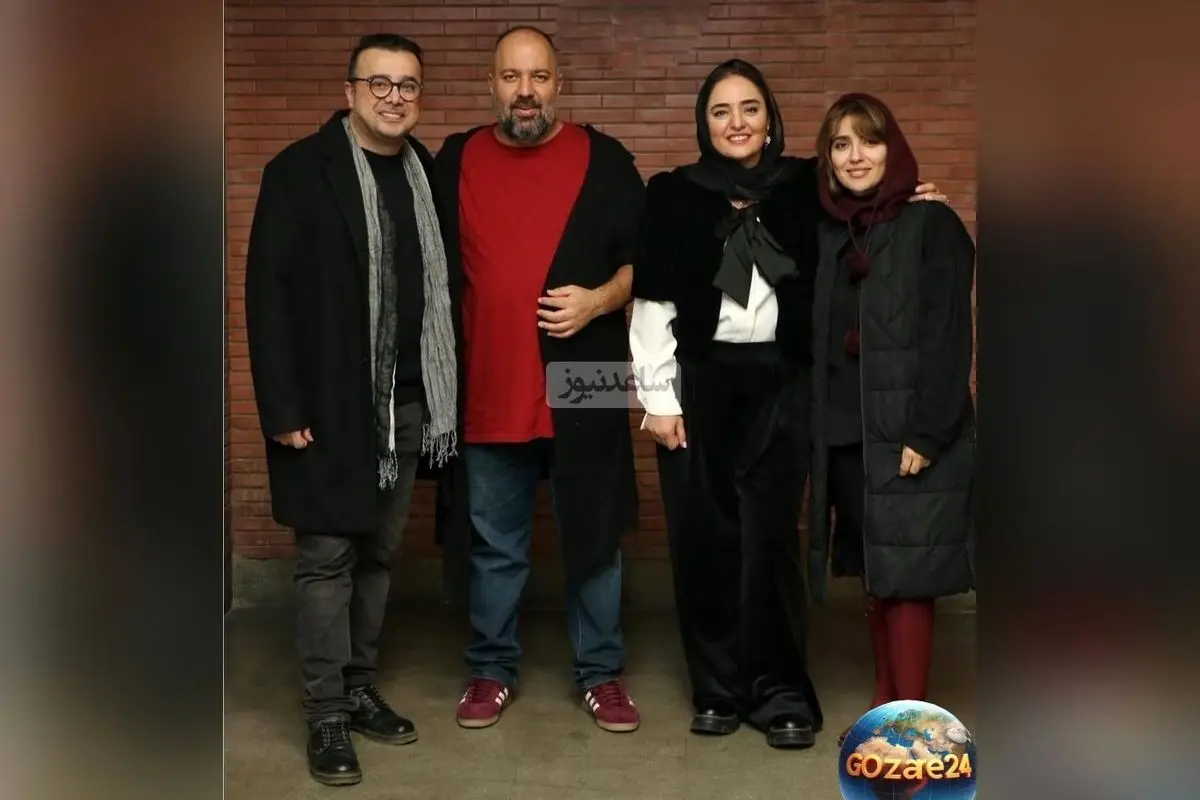 تصاویر استایل‌های شیک و ایرانی‌پسند هنرمندان در پشت صحنه نمایش «باران اسیدی»: نرگس محمدی، علی اوجی، مونا کرمی و سپند امیرسلیمانی